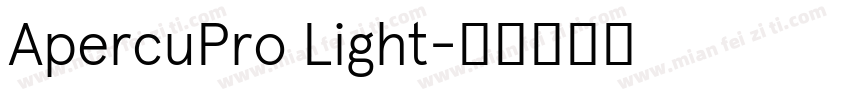 ApercuPro Light字体转换